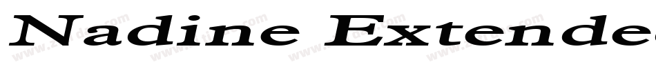 Nadine Extended Bold字体转换